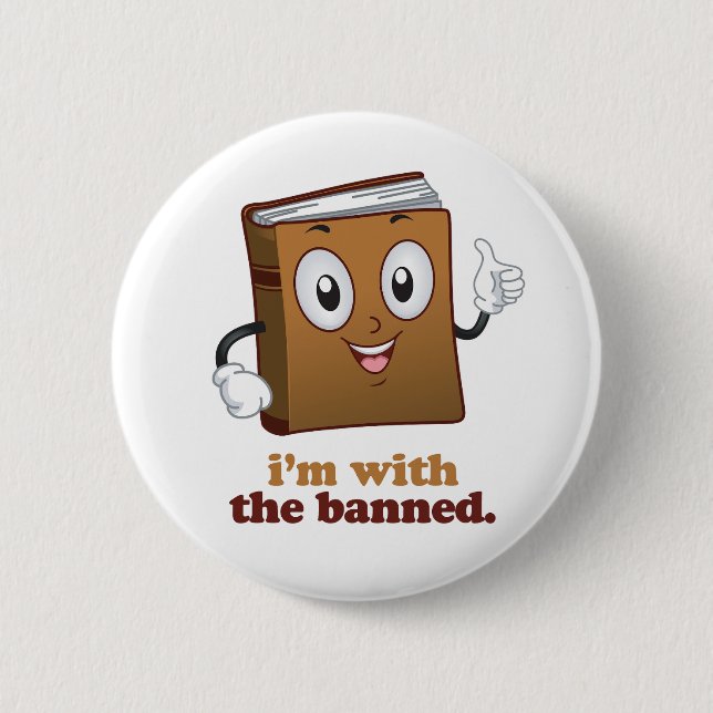 Macaron Rond 5 Cm Je suis avec l'interdiction (Devant)