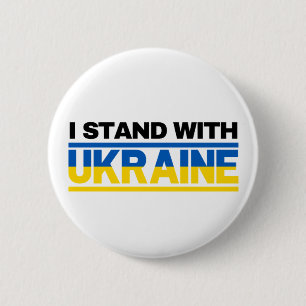 Macaron Rond 5 Cm Je Suis Avec L'Ukraine