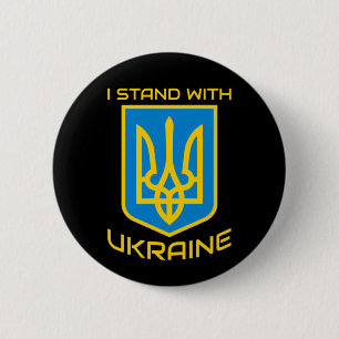 Macaron Rond 5 Cm Je Suis Avec L'Ukraine