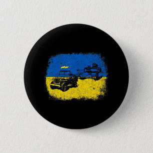 Macaron Rond 5 Cm Je Suis Avec L'Ukraine Un Amusant Agriculteur Ukra