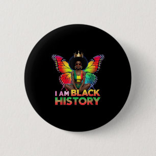 Macaron Rond 5 Cm Je Suis Black History Mois African American Butter