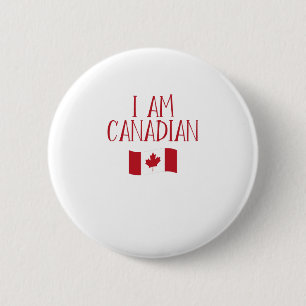 Macaron Rond 5 Cm Je suis Canadien
