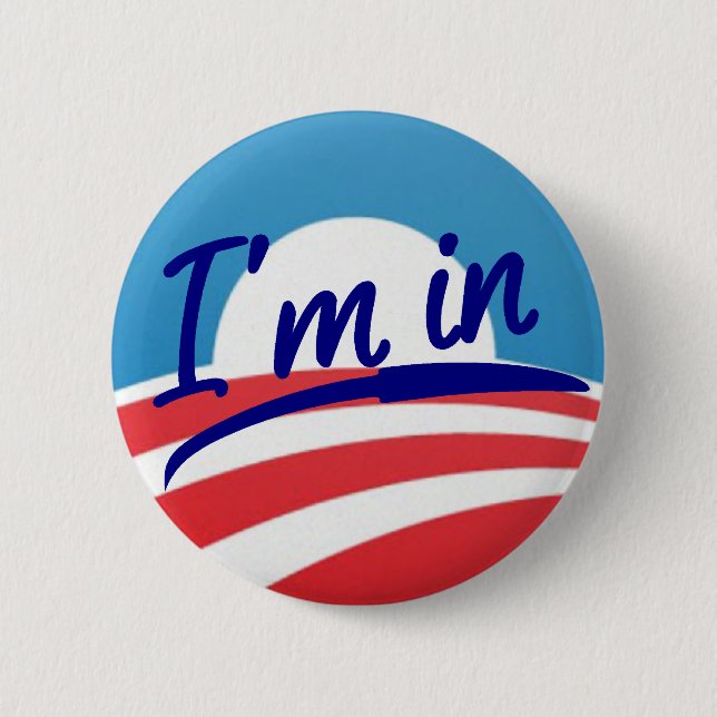 Macaron Rond 5 Cm Je suis dans le bouton (Devant)