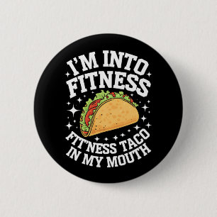 Macaron Rond 5 Cm Je suis dans le fitness Fitness Taco dans ma bouch