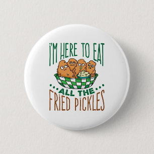 Macaron Rond 5 Cm Je suis ici pour manger tous les chatons frit Pick