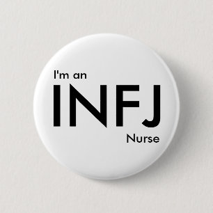 Macaron Rond 5 Cm Je suis infirmière de l'INFJ - Type de personnalit