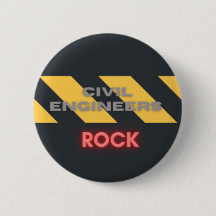 Macaron Rond 5 Cm Je suis ingénieur civil Button