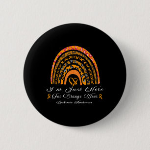 Macaron Rond 5 Cm Je suis juste ici pour Orange Wear - Rainbow Leuke