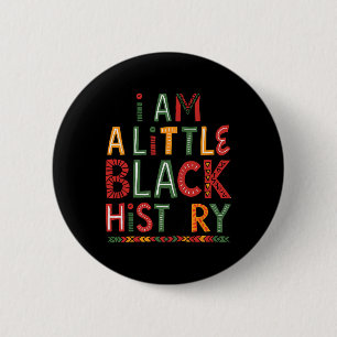 Macaron Rond 5 Cm Je suis le Mois de l'histoire des Noirs Célébratio