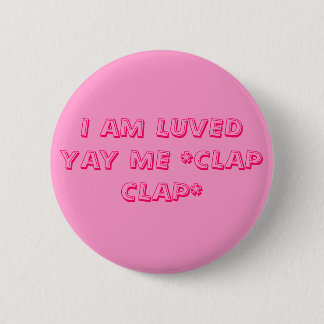 MACARON ROND 5 CM JE SUIS LUVED YAY JE LE *CLAP CLAP*