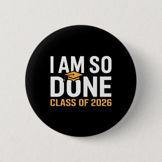 Macaron Rond 5 Cm Je suis tellement fini Cl de la promotion 2026 Drô
