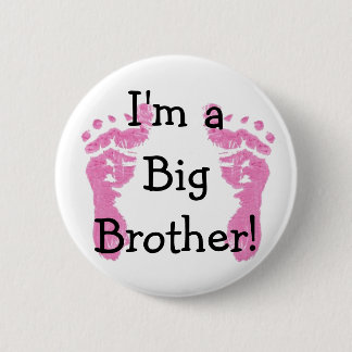 Macaron Rond 5 Cm Je suis un Big Brother !