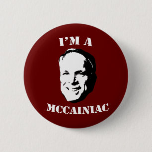 Macaron Rond 5 Cm Je suis un bouton McCainiac