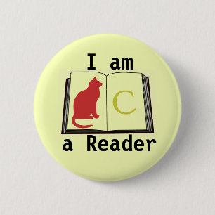 Macaron Rond 5 Cm Je suis un bouton Reader