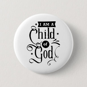 Macaron Rond 5 Cm Je suis un enfant de Dieu