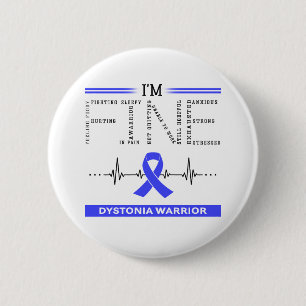 Macaron Rond 5 Cm Je suis un guerrier de Dystonia