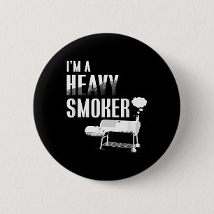 Macaron Rond 5 Cm Je Suis Un Lourd Fumeur Bbq Grillant Viande Pig Fu