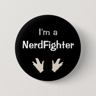 Macaron Rond 5 Cm Je suis un NerdFighter - DFTBA