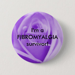 Macaron Rond 5 Cm Je suis un survivant de FIBROMYALGIE ! - bouton
