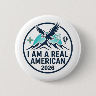Macaron Rond 5 Cm je suis un vrai américain boutons fin patches