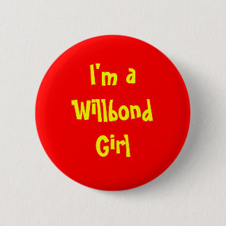 Macaron Rond 5 Cm Je suis une fille de Willbond