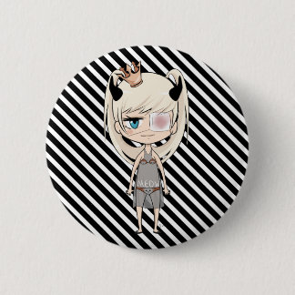 Macaron Rond 5 Cm Je suis une princesse Pin de Chibi