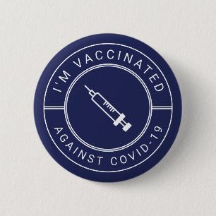 Macaron Rond 5 Cm Je suis vacciné contre le covid-19 Professional B