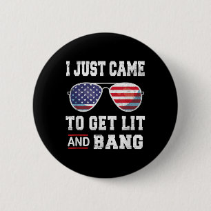 Macaron Rond 5 Cm Je Suis Venu Juste Obtenir Lit &amp; Bang 4 juille