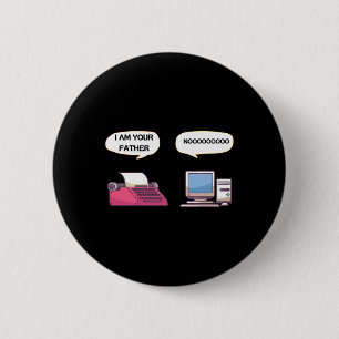 Macaron Rond 5 Cm Je Suis Votre Père Ordinateur Drôle Gamer Geek Ner