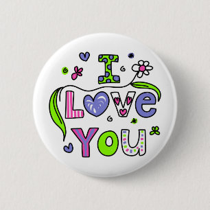 Macaron Rond 5 Cm Je t'aime