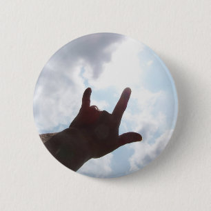 Macaron Rond 5 Cm JE T'AIME dans la langue des signes