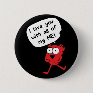 Macaron Rond 5 Cm Je t'aime de tout mon être – Cute Saint-Valentin