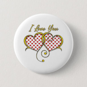 Macaron Rond 5 Cm Je t'aime Design