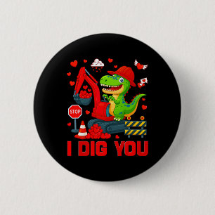 Macaron Rond 5 Cm Je Trouve Drôle Cœur Dinosaure Camion Saint Valent