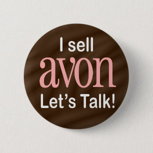 Macaron Rond 5 Cm Je vends le bouton d'Avon