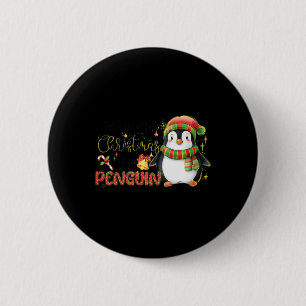 Macaron Rond 5 Cm Je Veux Pour Noël Est Un Pingouin Joyeux Noël