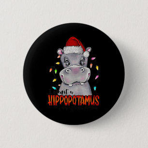 Macaron Rond 5 Cm Je Veux Un Hippopotame Pour Noël Hippo Xmas 4