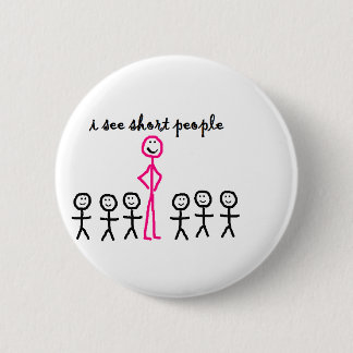Macaron Rond 5 Cm Je vois les personnes courtes