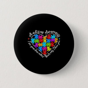 Macaron Rond 5 Cm Je Vois Vos Vrais Couleurs Puzzle Coeur Autisme Co