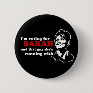 Macaron Rond 5 Cm Je vote pour le bouton de Sarah