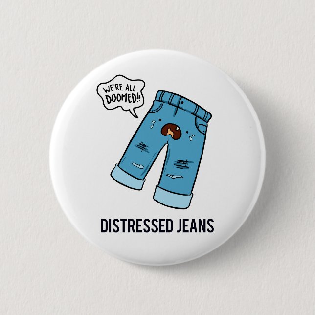 Macaron Rond 5 Cm Jeans détendu Fashion Pun Bouton Pin (Devant)