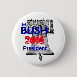 Macaron Rond 5 Cm Jeb Bush 2016