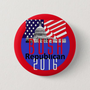 Macaron Rond 5 Cm Jeb Bush 2016