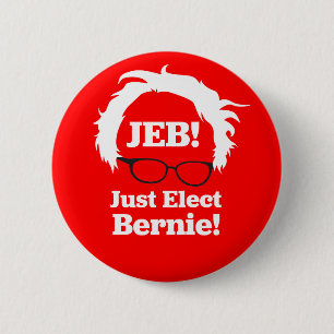 Macaron Rond 5 Cm JEB : Élisez juste Bernie (les ponceuses)