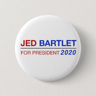 Macaron Rond 5 Cm Jed Bartlet pour le bouton du président 2020