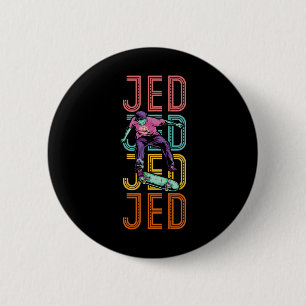 Macaron Rond 5 Cm Jed Custom Skateboarding Hob