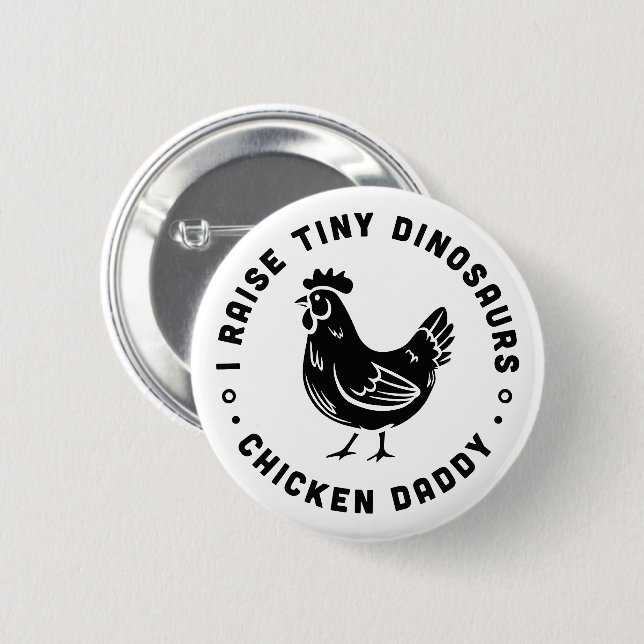 Macaron Rond 5 Cm J'élève de minuscules dinosaures, des citations de (Devant & derrière)
