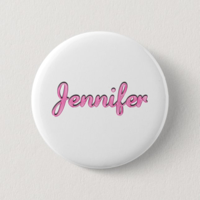 Macaron Rond 5 Cm Jennifer, pour Jennifer (Devant)