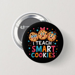 Macaron Rond 5 Cm J'enseigne aux cookies intelligents professeur de 
