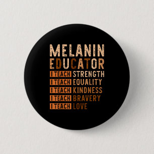 Macaron Rond 5 Cm J'enseigne l'amour Mois de l'histoire des Noirs Af